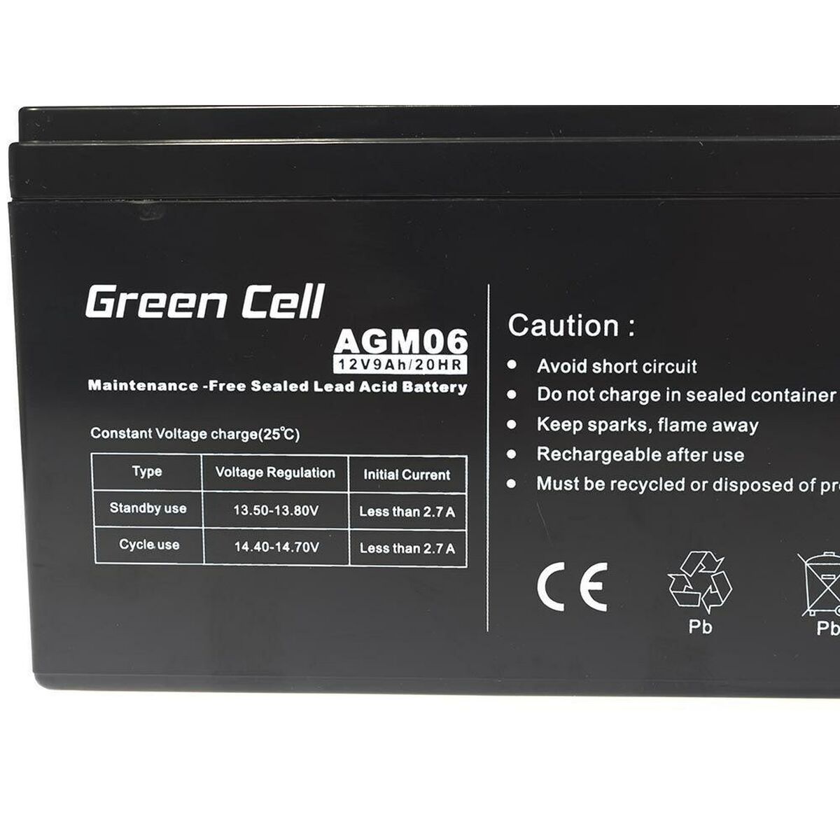 Batterie pour Système d'Alimentation Sans Interruption Green Cell AGM06 9 Ah 12 V